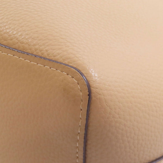 COACH Handbag 1011 leather beige Small Town Bucket 2WAY Women Used Authentic