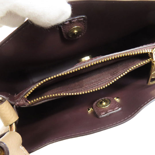 COACH Handbag 1011 leather beige Small Town Bucket 2WAY Women Used Authentic