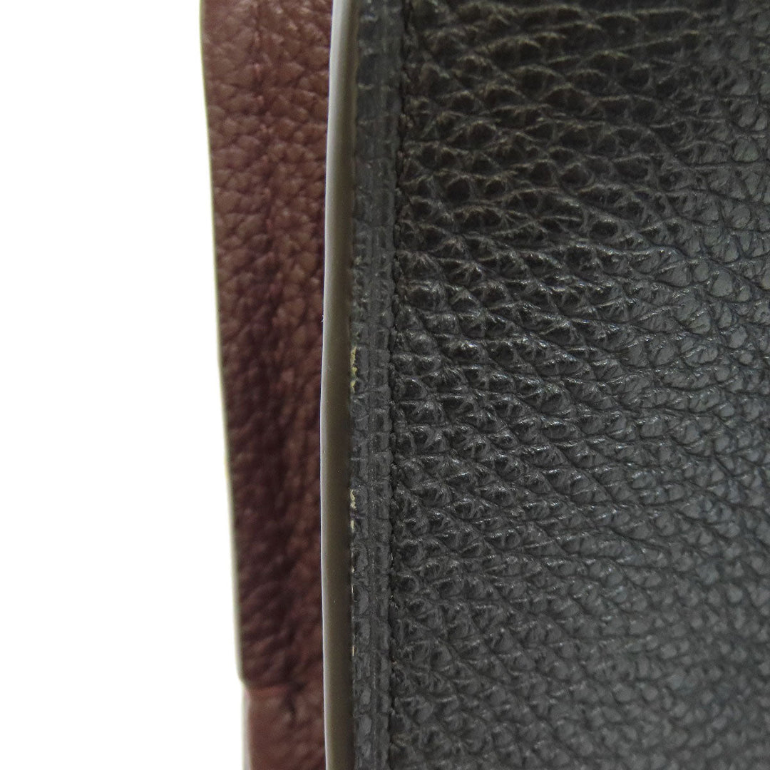 COACH Handbag 73845 leather black 2WAY Women Used Authentic