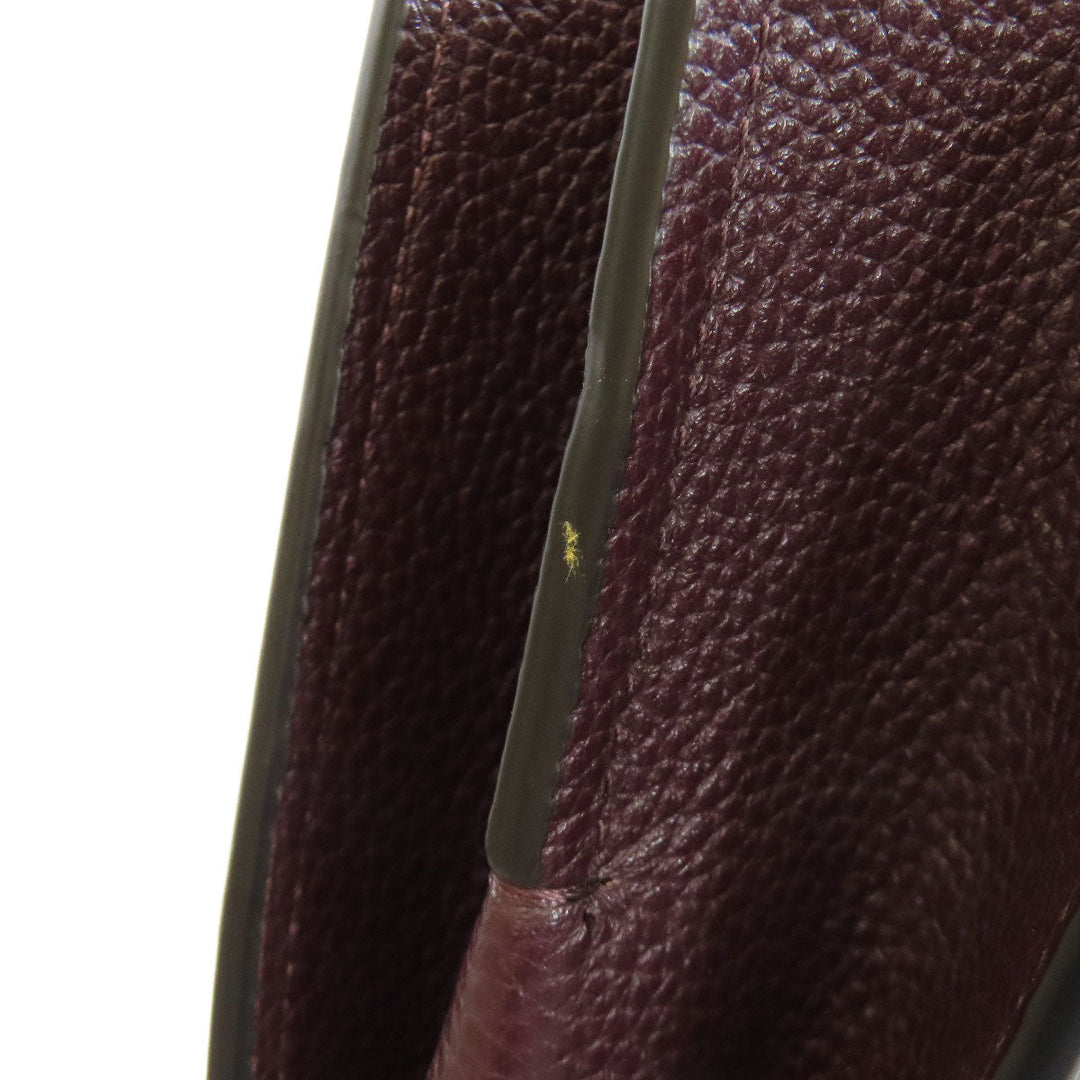 COACH Handbag 73845 leather black 2WAY Women Used Authentic