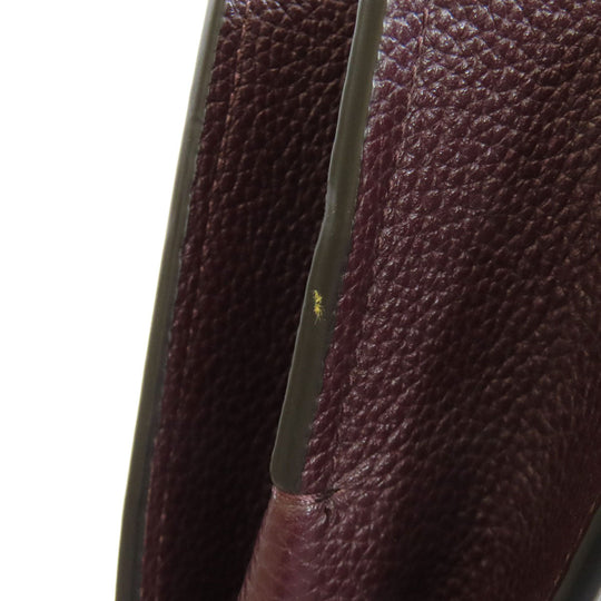 COACH Handbag 73845 leather black 2WAY Women Used Authentic