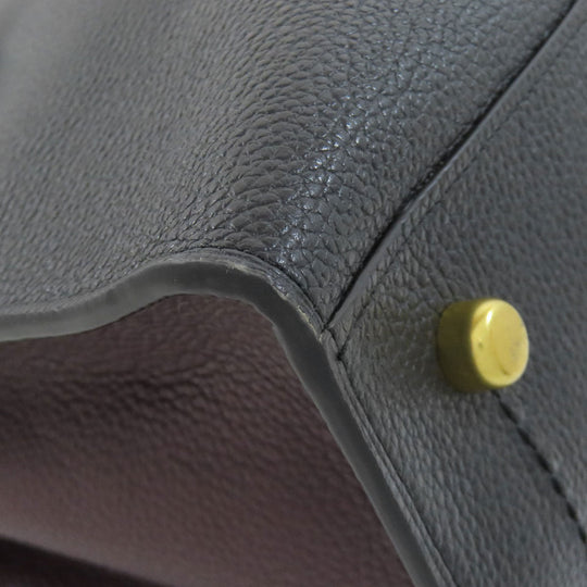 COACH Handbag 73845 leather black 2WAY Women Used Authentic