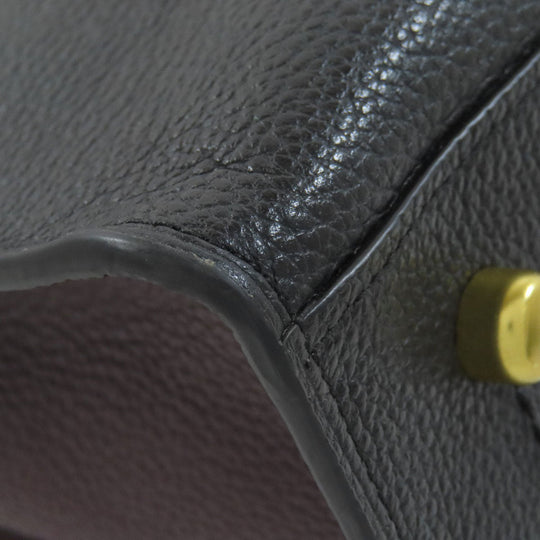 COACH Handbag 73845 leather black 2WAY Women Used Authentic