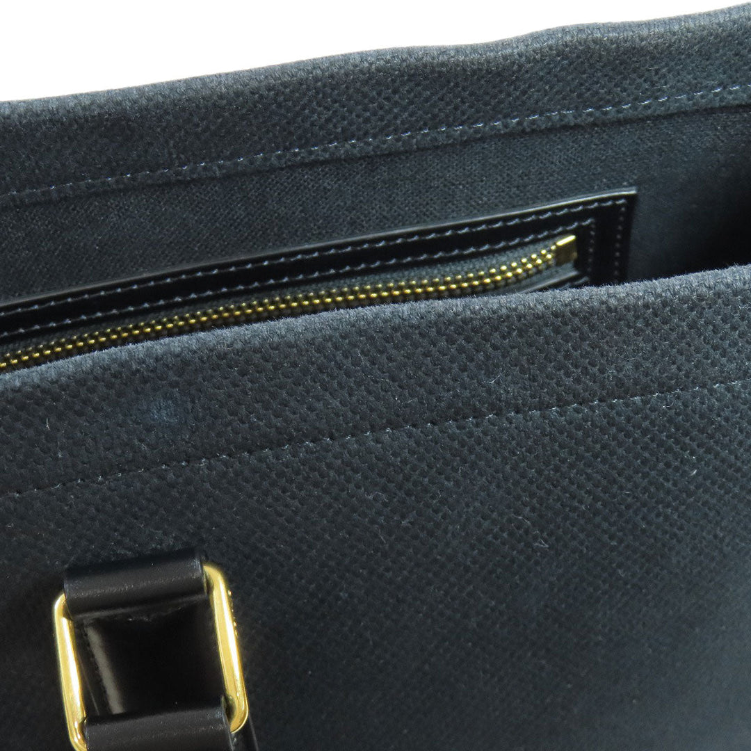 CELINE Tote Bag canvas black Horizontalkava Women Used Authentic