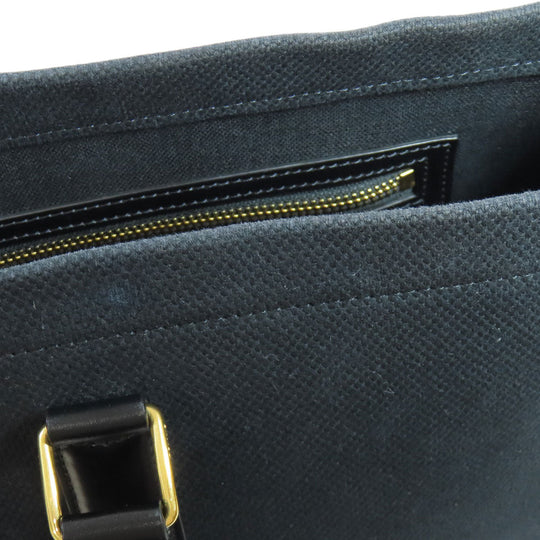 CELINE Tote Bag canvas black Horizontalkava Women Used Authentic