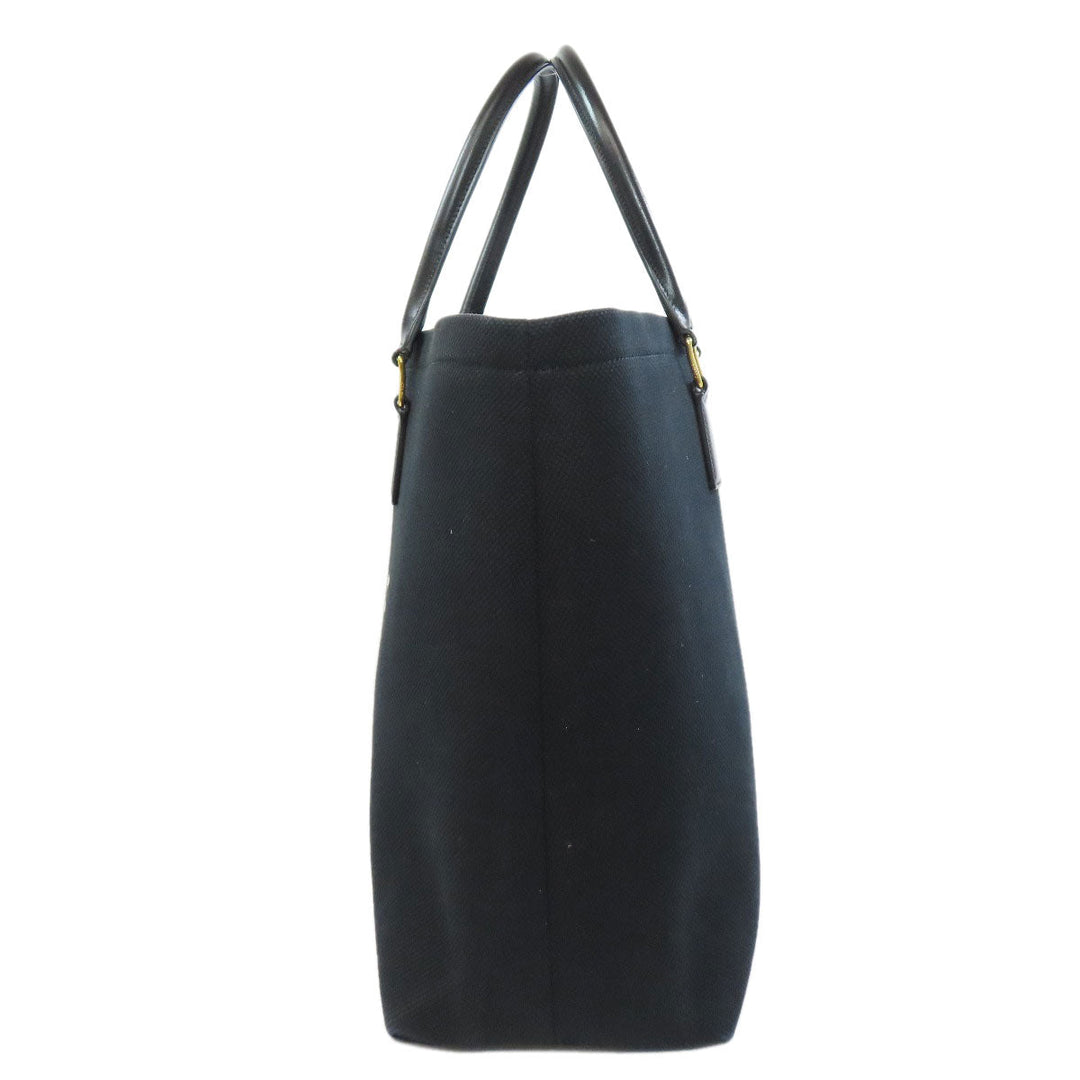 CELINE Tote Bag canvas black Horizontalkava Women Used Authentic