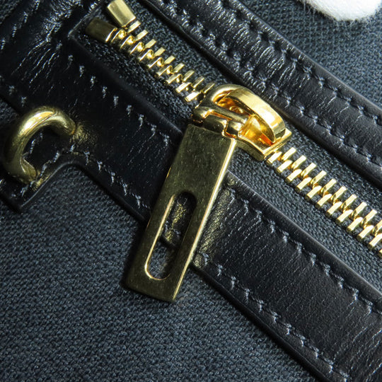 CELINE Tote Bag canvas black Horizontalkava Women Used Authentic