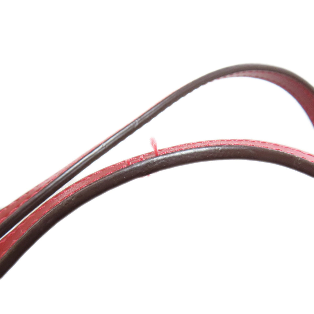 COACH Tote Bag F82135 PVC Red reversible Women Used Authentic