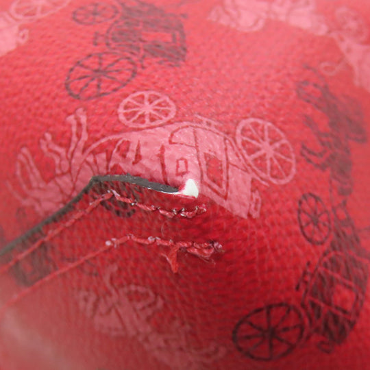 COACH Tote Bag F82135 PVC Red reversible Women Used Authentic