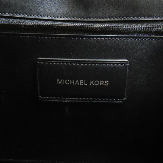 MICHAEL KORS Tote Bag PVC beige MK signature Women Used Authentic