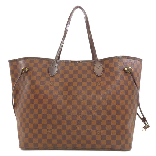 LOUIS VUITTON Tote Bag N51106 Damier canvas Brown Neverfull GM (old) Women Used Authentic