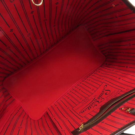 LOUIS VUITTON Tote Bag N51106 Damier canvas Brown Neverfull GM (old) Women Used Authentic