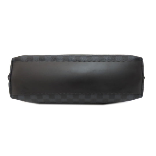 LOUIS VUITTON Tote Bag N41397 Damier canvas Navy Kava Voyajaj mens Used Authentic