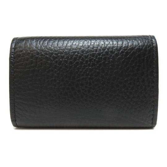 GUCCI Key case Key holder  456118 leather black Double G