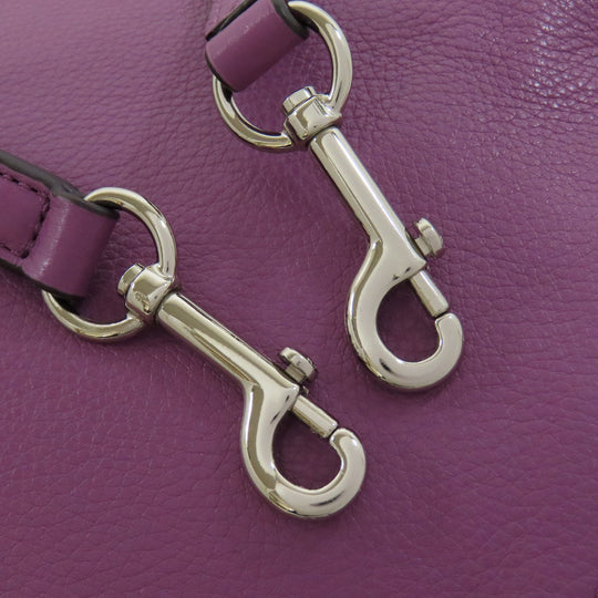 COACH Handbag F36675 leather purple 2WAY