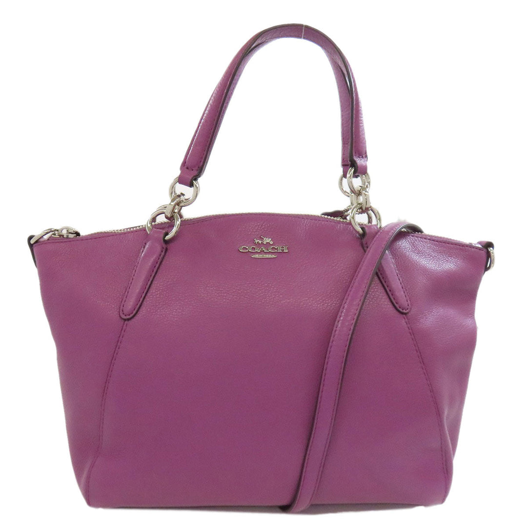 COACH Handbag F36675 leather purple 2WAY