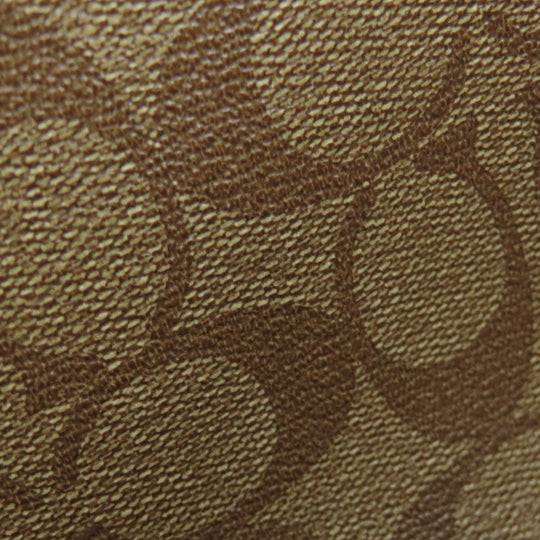 COACH Tote Bag F57842 PVC Brown Signature Women Used Authentic