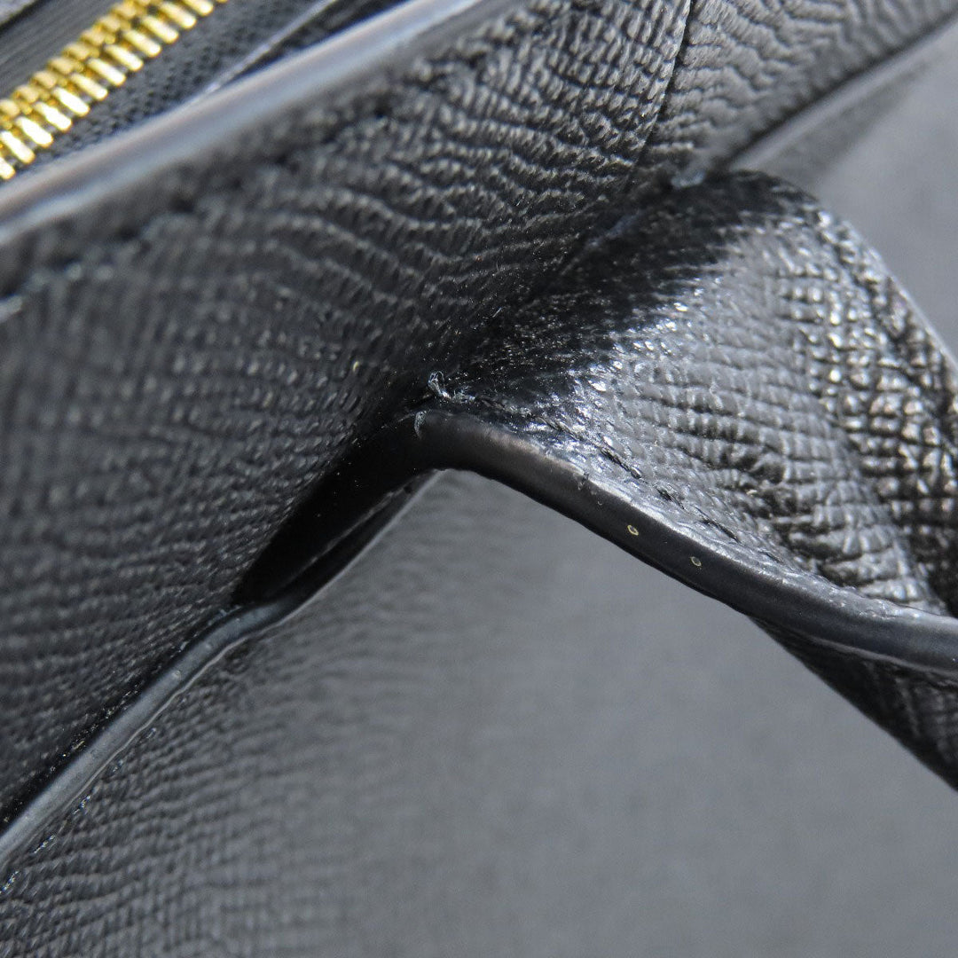 COACH Tote Bag F31474 leather black logo Women Used Authentic