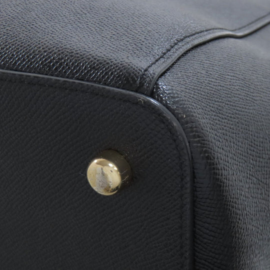 COACH Tote Bag F31474 leather black logo Women Used Authentic