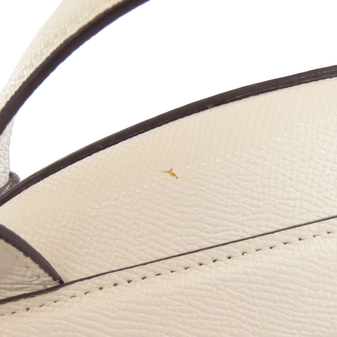 COACH Backpack F76622 Leather, PVC white Signature Women Used Authentic