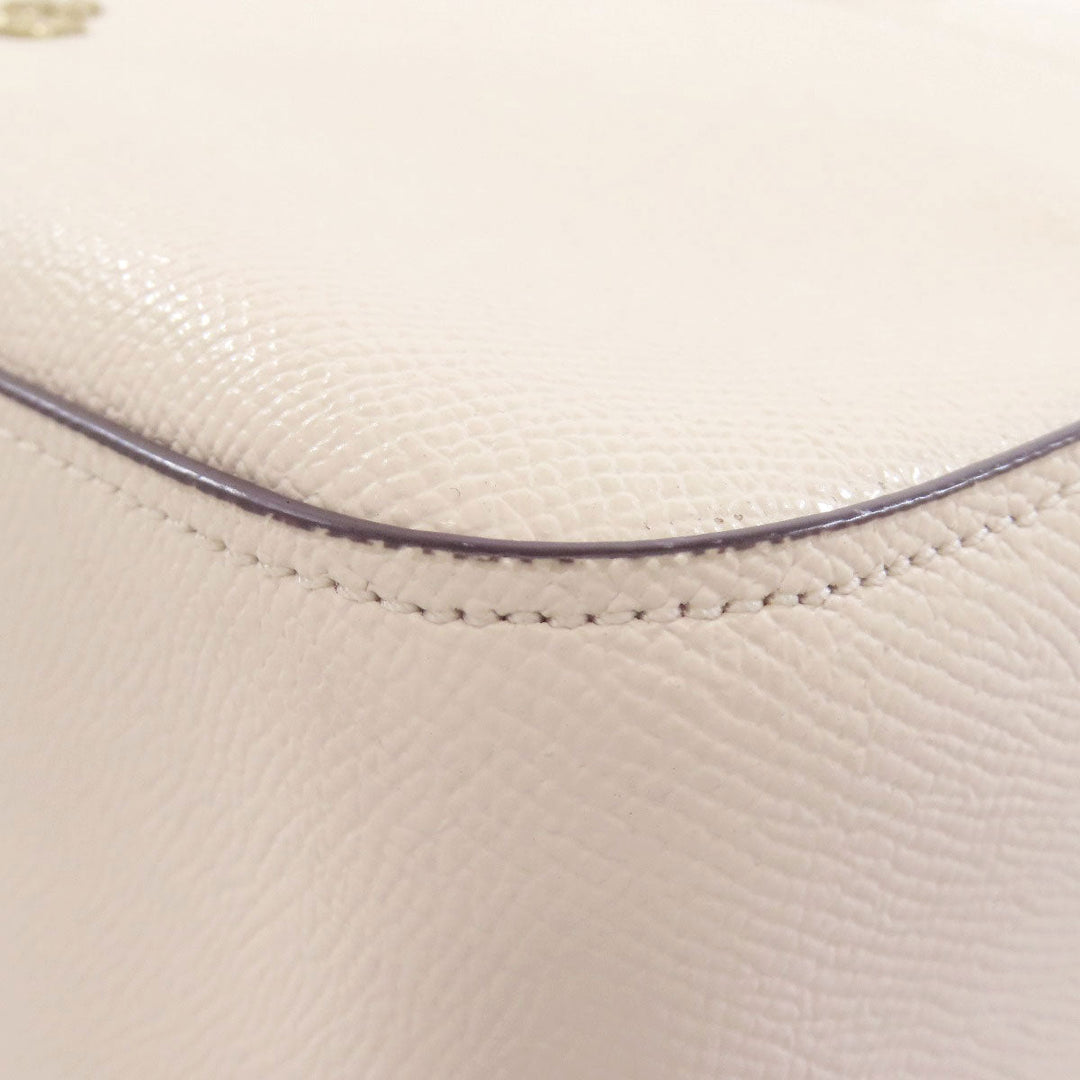 COACH Backpack F76622 Leather, PVC white Signature Women Used Authentic