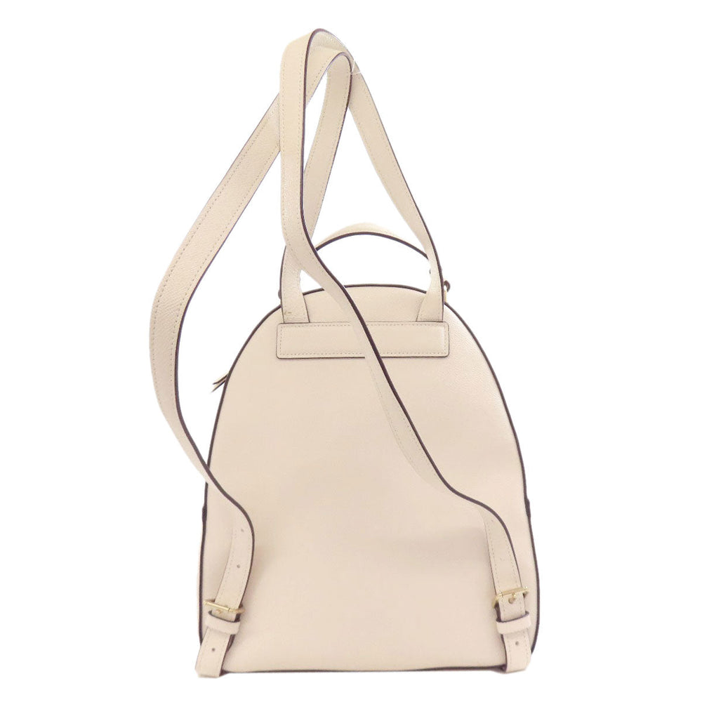 COACH Backpack F76622 Leather, PVC white Signature Women Used Authentic