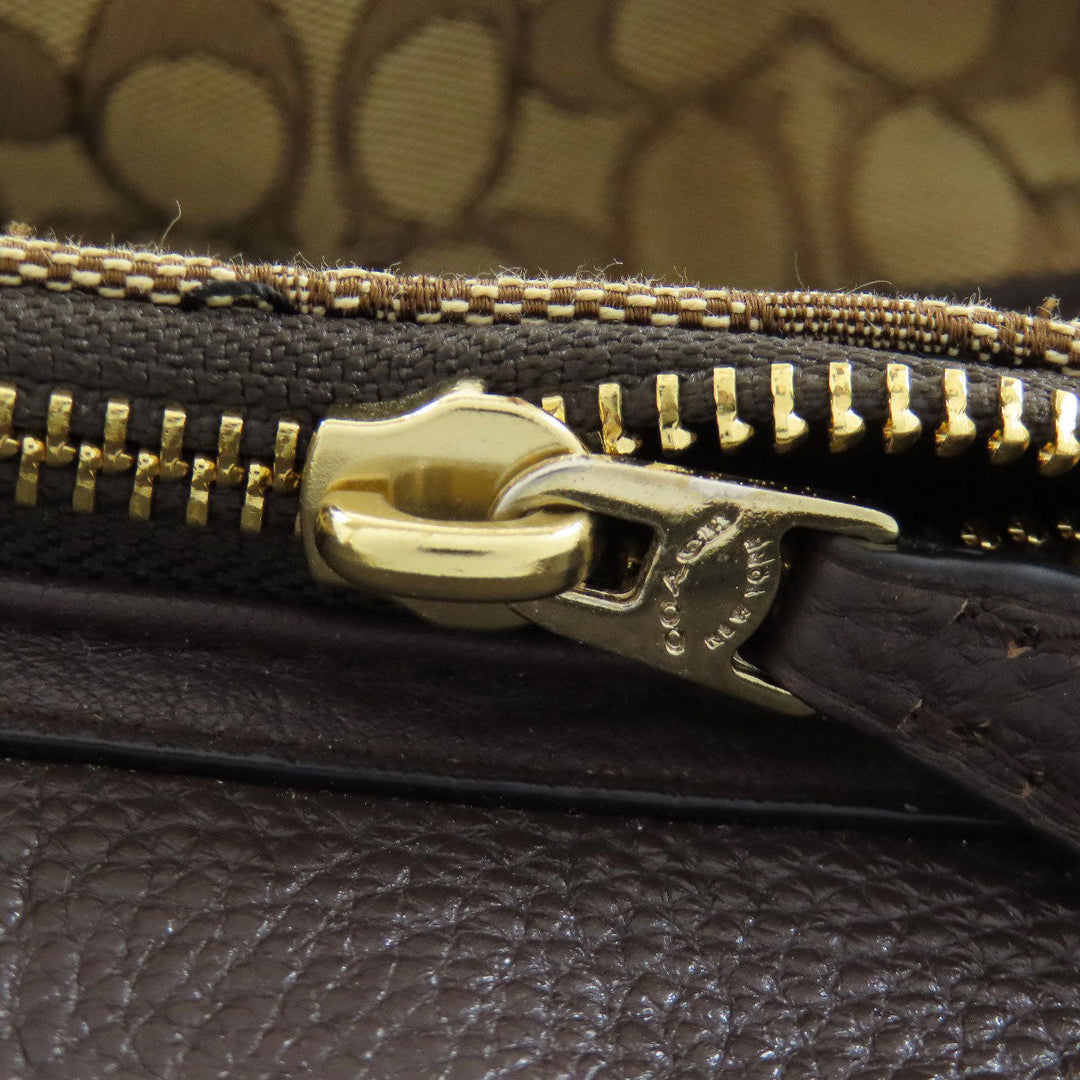 COACH Handbag F36200 canvas Brown Signature 2WAY