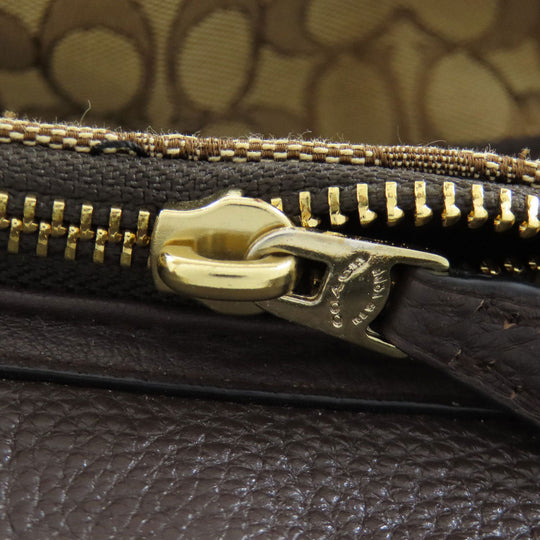 COACH Handbag F36200 canvas Brown Signature 2WAY