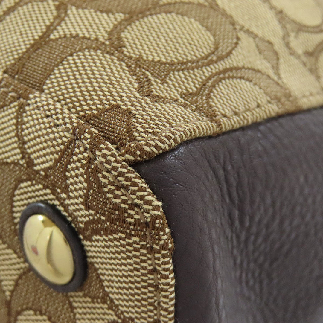 COACH Handbag F36200 canvas Brown Signature 2WAY
