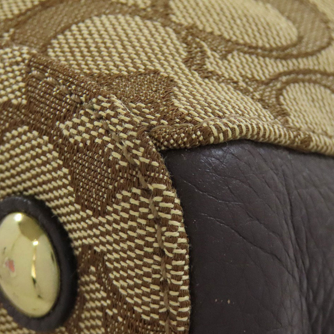 COACH Handbag F36200 canvas Brown Signature 2WAY