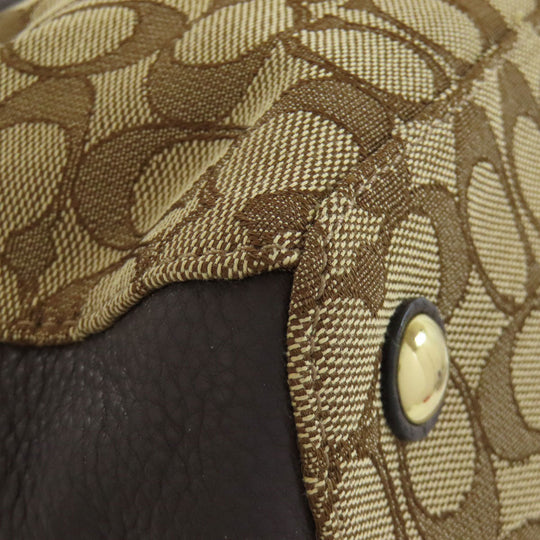 COACH Handbag F36200 canvas Brown Signature 2WAY