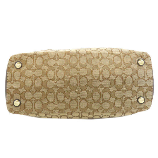 COACH Handbag F36200 canvas Brown Signature 2WAY