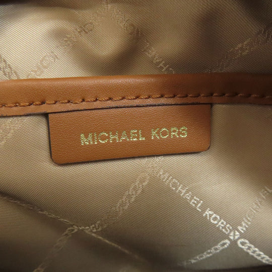 MICHAEL KORS Shoulder Bag PVC Brown MK signature