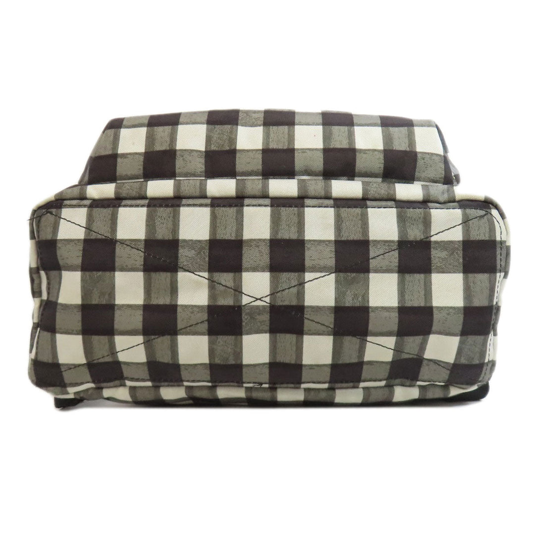MARC BY MARC JACOBS Backpack Nylon black Check Pattern Women Used Authentic