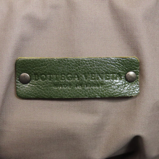 BOTTEGAVENETA Tote Bag leather green logo Women Used Authentic