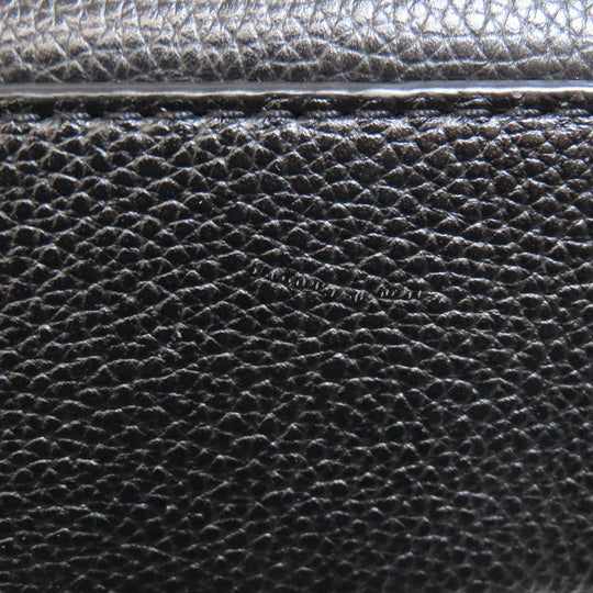 MICHAEL KORS Shoulder Bag leather black logo Women Used Authentic