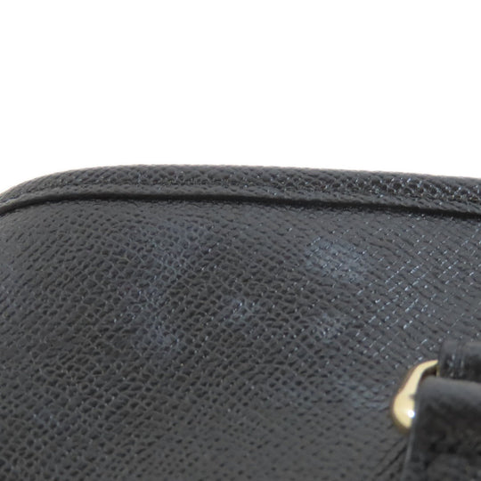 COACH Tote Bag F57789 leather black logo Women Used Authentic