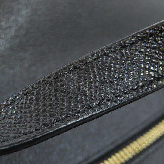 COACH Tote Bag F57789 leather black logo Women Used Authentic