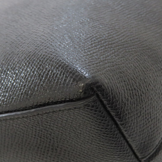 COACH Tote Bag F57789 leather black logo Women Used Authentic