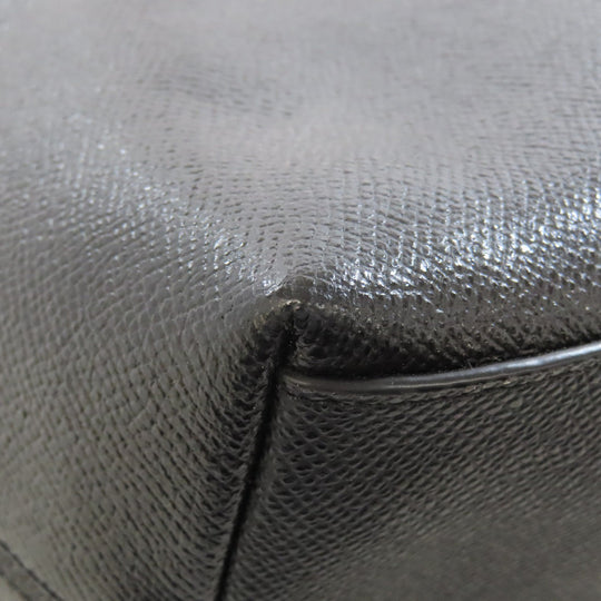 COACH Tote Bag F57789 leather black logo Women Used Authentic