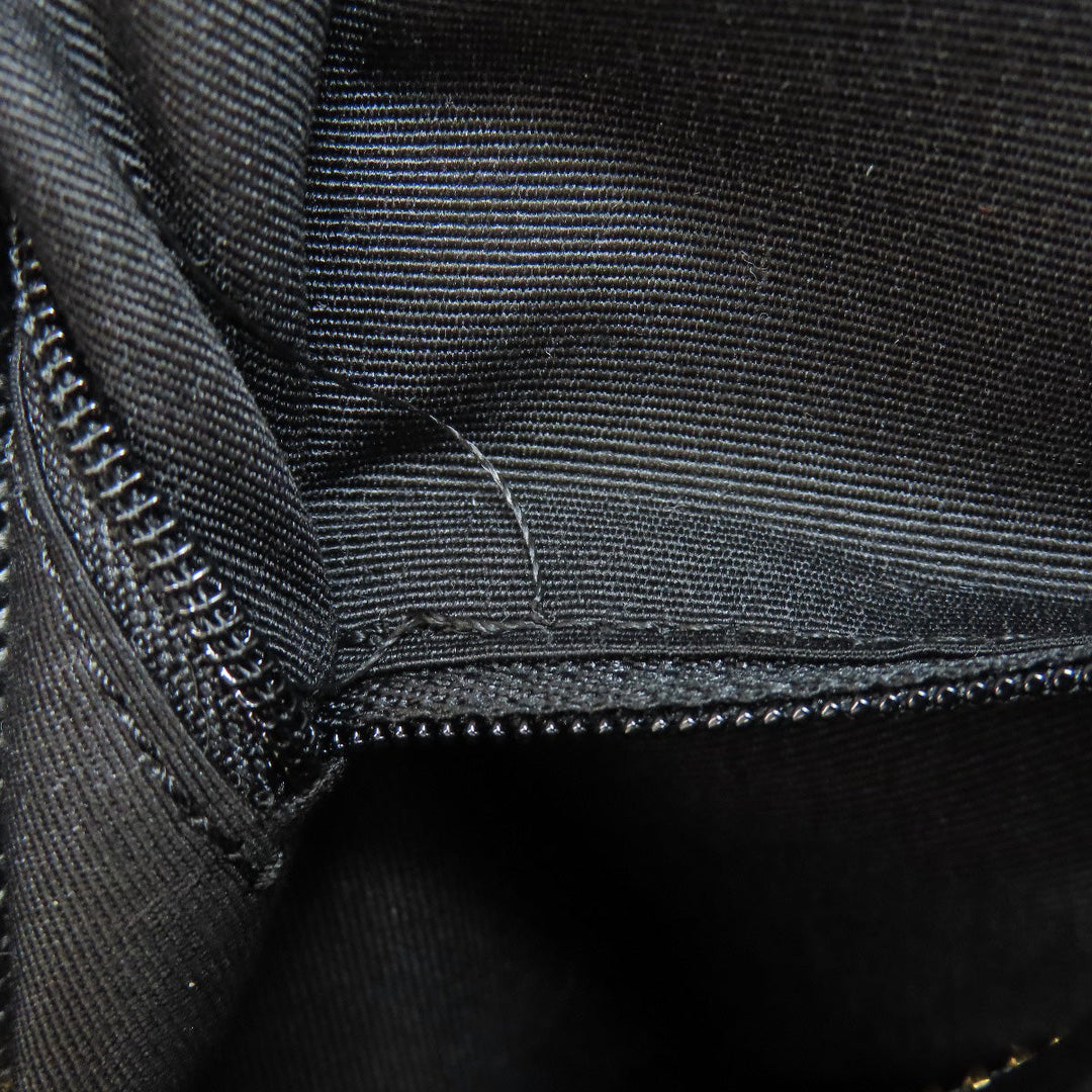 COACH Tote Bag F57789 leather black logo Women Used Authentic