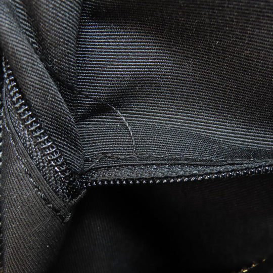 COACH Tote Bag F57789 leather black logo Women Used Authentic