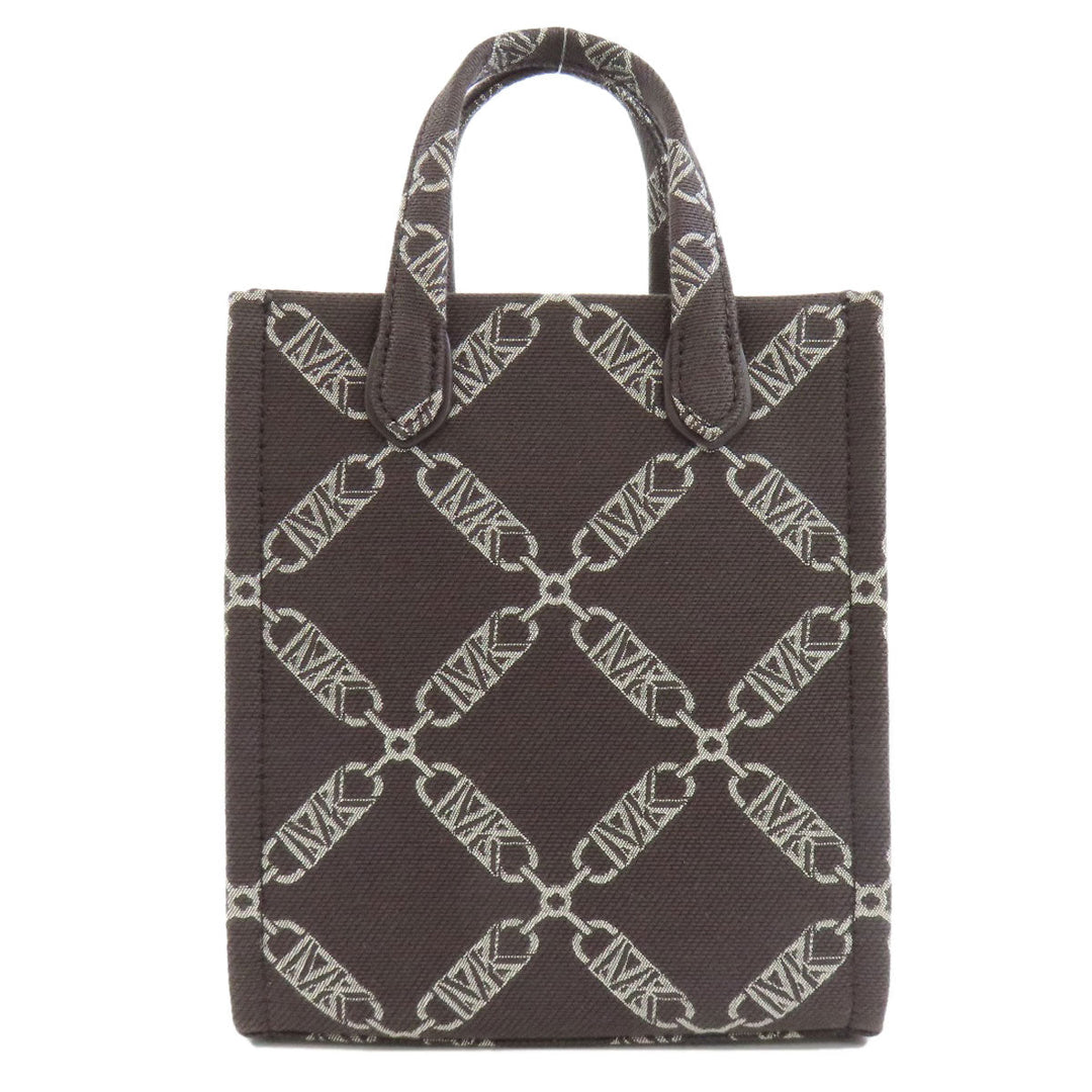 MICHAEL KORS Handbag canvas Brown GIGI 2WAY Women Used Authentic