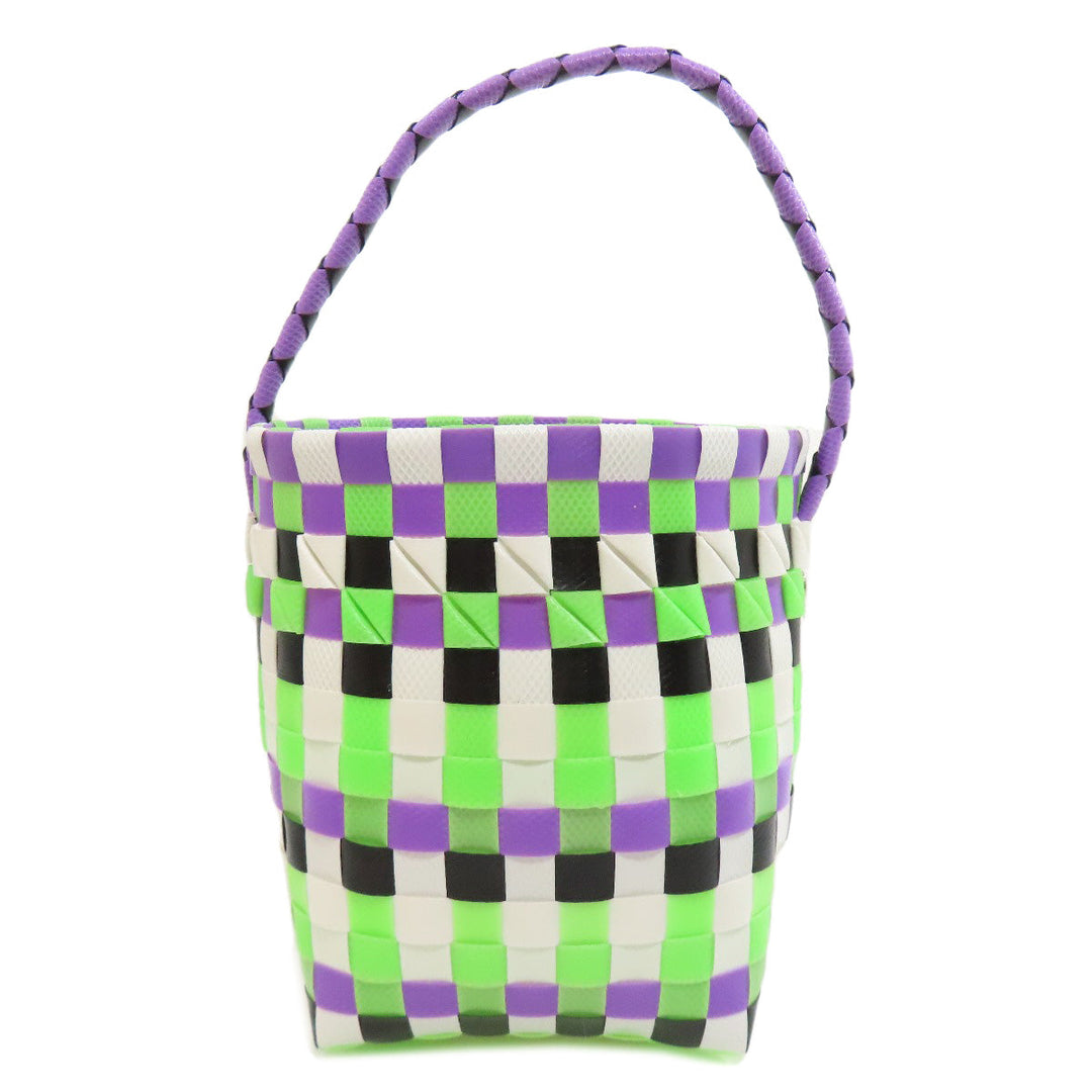 MARNI Handbag polypropylene purple Basket bag Women Used Authentic