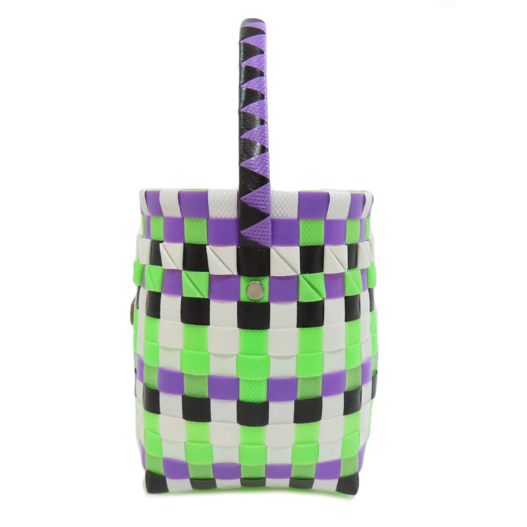 MARNI Handbag polypropylene purple Basket bag Women Used Authentic