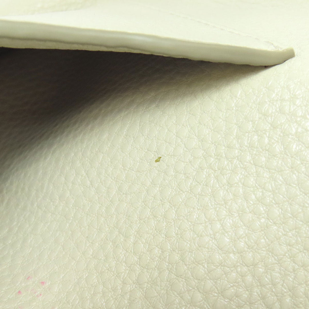 MARC JACOBS Shoulder Bag leather white Double J Women Used Authentic