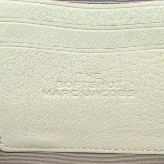 MARC JACOBS Shoulder Bag leather white Double J Women Used Authentic