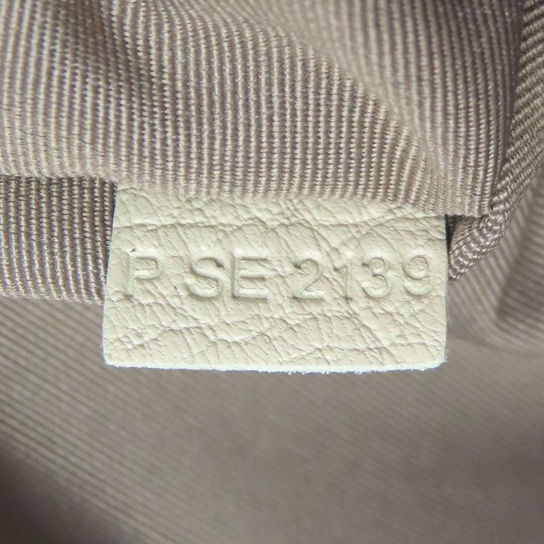 MARC JACOBS Shoulder Bag leather white Double J Women Used Authentic