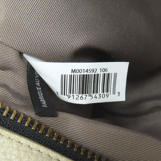 MARC JACOBS Shoulder Bag leather white Double J Women Used Authentic