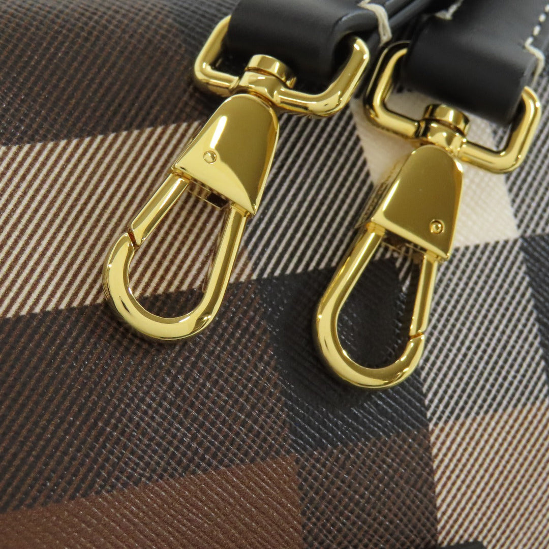 BURBERRY Handbag PVC Brown